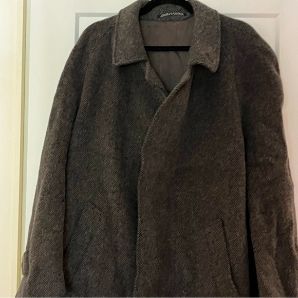 Vintage 💯 Wool Austrian Made Steinboch Heritage Designer Brand Herringbone Coat - Picture 6 of 10